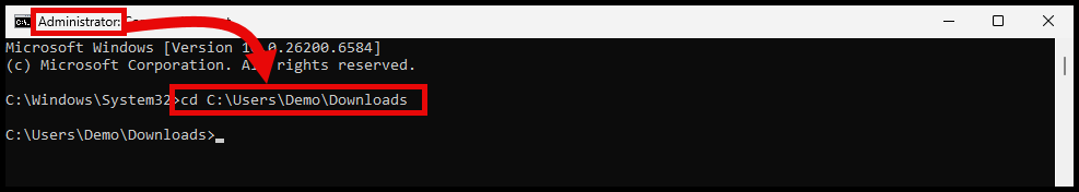 Open Command Prompt as Administrator