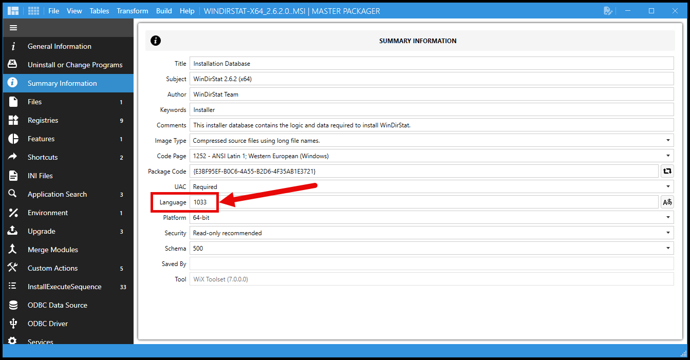 Single-Language Installer Prior to Version 2.7.0