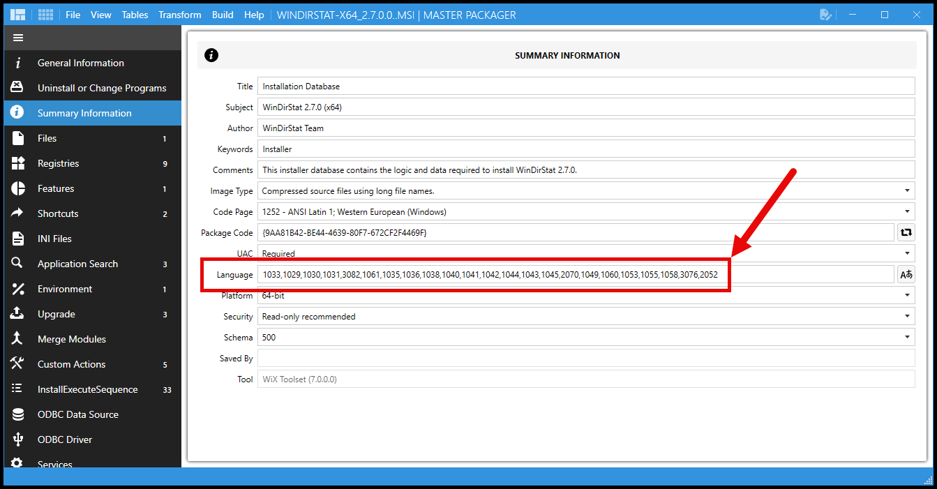 Multi-Language Installer Starting with Version 2.7.0