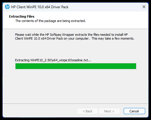 Extraction will occur