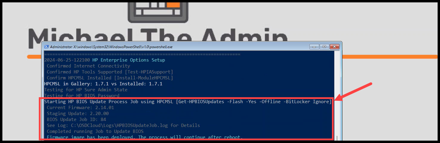 OSDCloud with HP Functions: Updating TPM and BIOS – Part 3