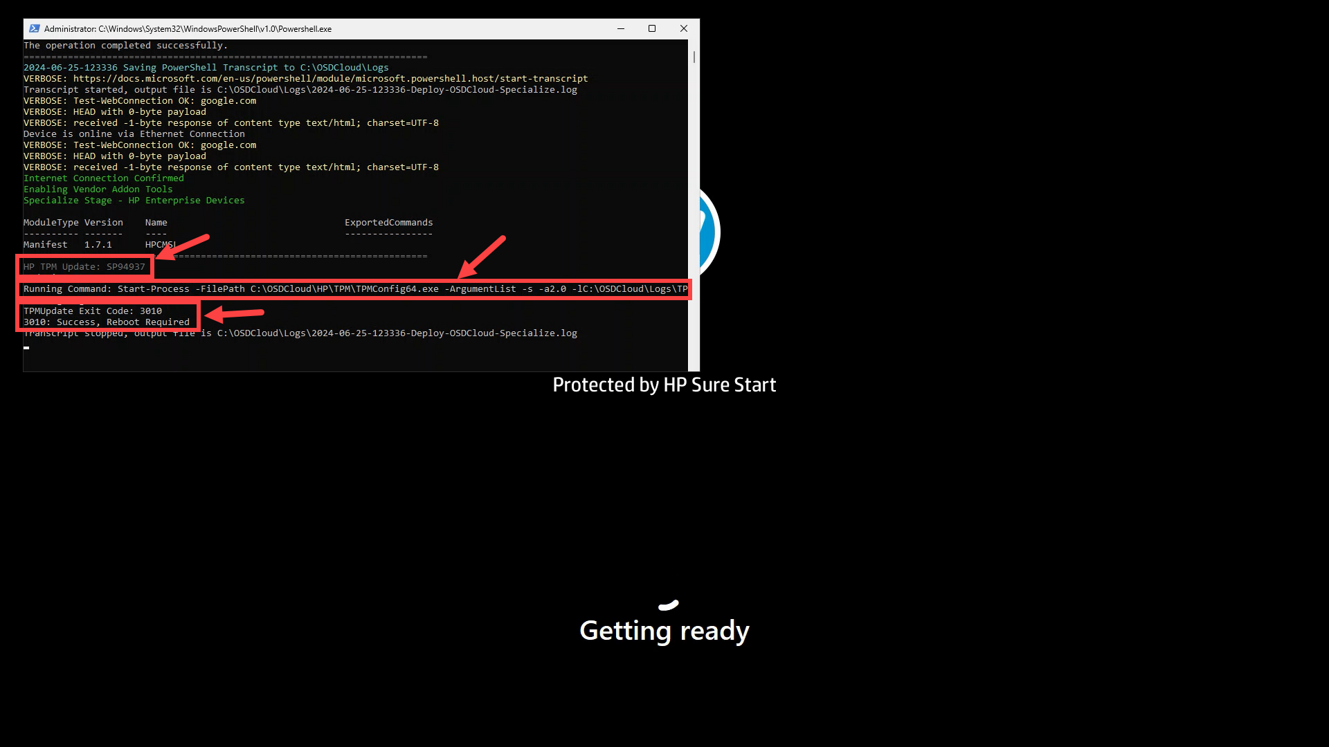 Unattend Specialize Running