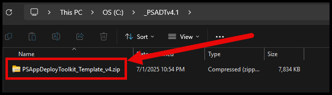 Template saved location