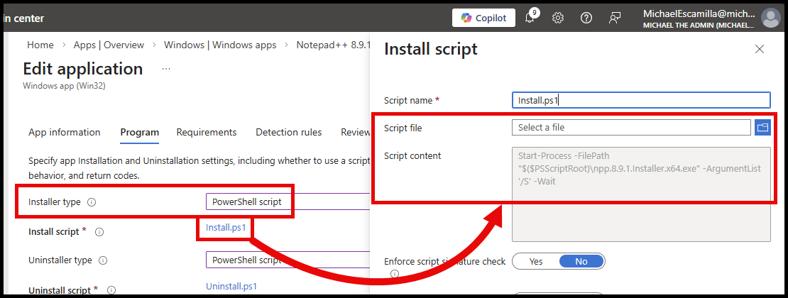 Win32 apps and the New PowerShell Script Installer in Intune