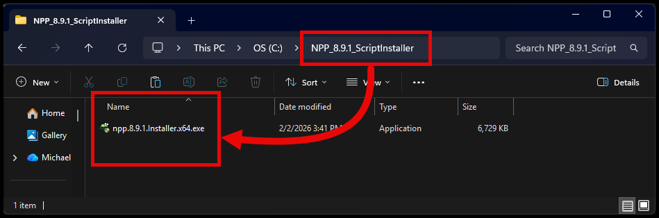 Win32 app with only install files in package