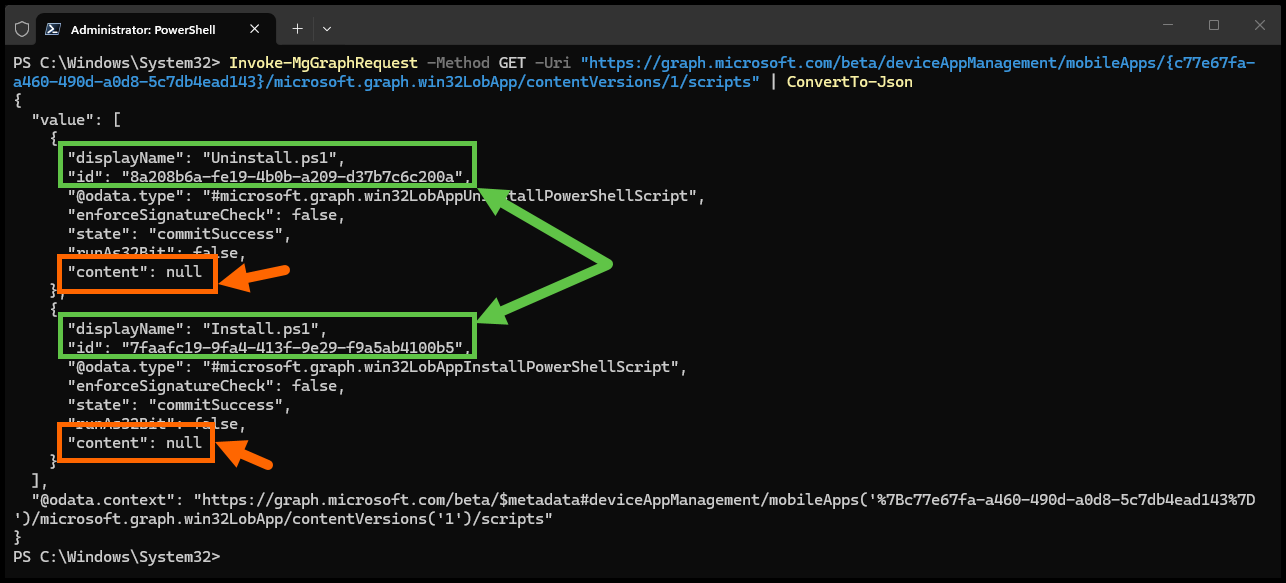 Graph API of installer scripts
