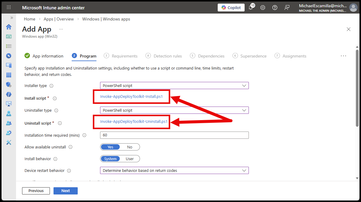 Install Scripts Uploaded